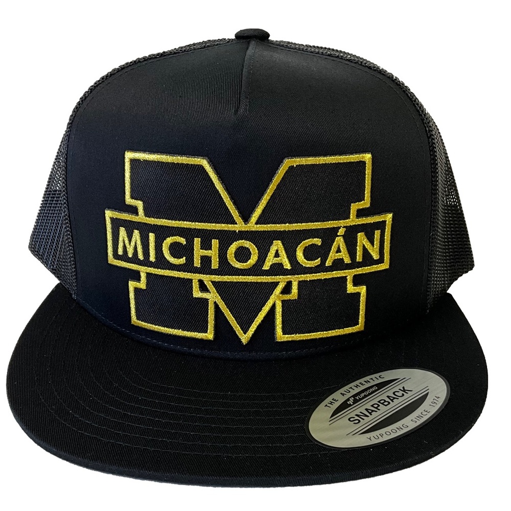 Michoacán México hat black mesh SnapBack